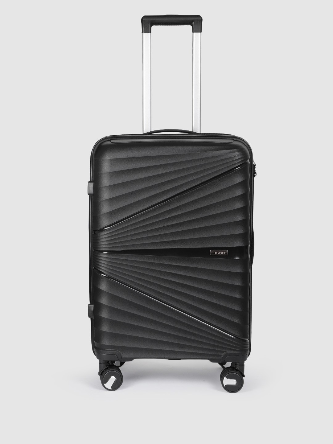 Teakwood Leathers Bridge Textured Hard Sided Check-In Trolley Bag - Medium Size, Black
Teakwood Leathers Bridge Textured Hard Sided Check-In Trolley Bag - Medium Size, Black