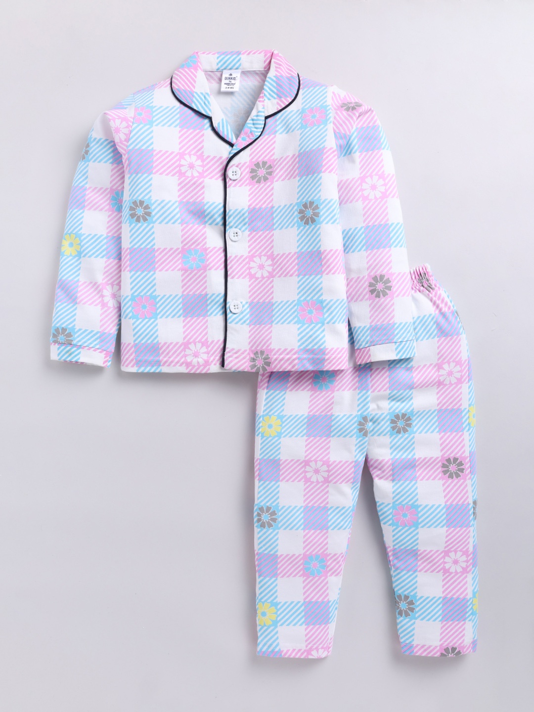 Here&Now X Denikid Girls Printed Lapel Collar Pure Cotton Shirt with Trousers, White
Here&Now X Denikid Girls Printed Lapel Collar Pure Cotton Shirt with Trousers, White