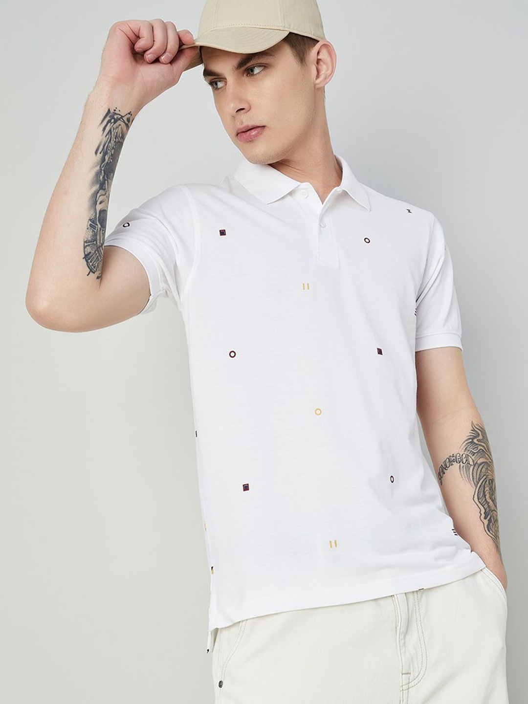 Fame Forever by Lifestyle Men Conversational Printed Polo Collar Cotton Tshirt, White
Fame Forever by Lifestyle Men Conversational Printed Polo Collar Cotton Tshirt, White