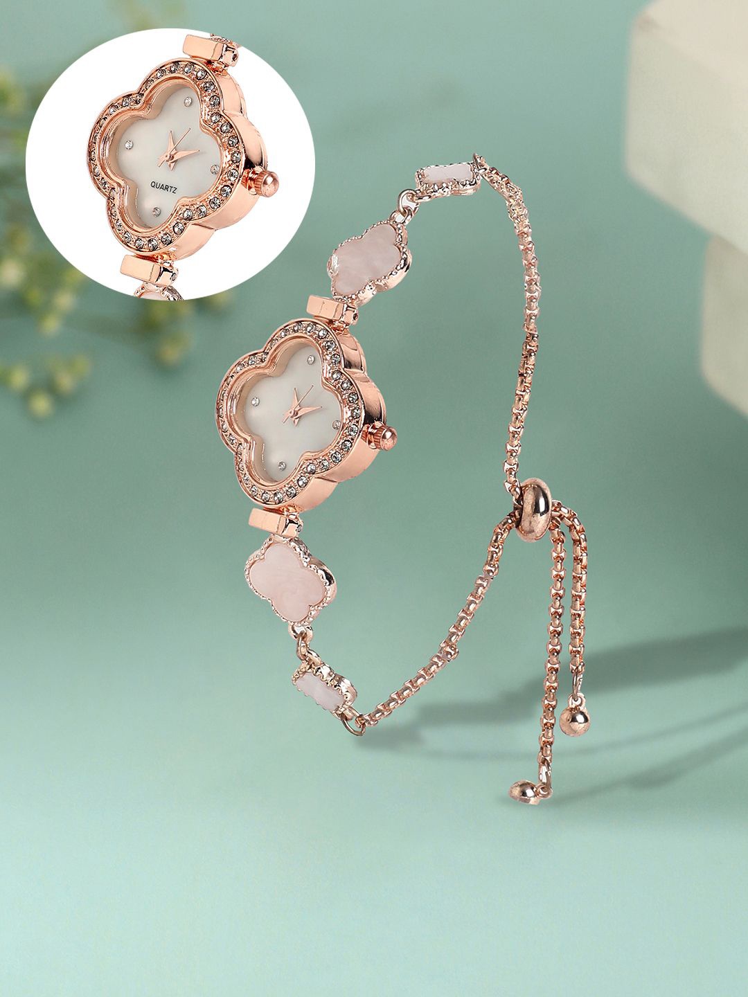 HAUTE SAUCE by Campus Sutra Women Printed Dial & Stainless Steel Bracelet Style Straps Analogue Watch, White
HAUTE SAUCE by Campus Sutra Women Printed Dial & Stainless Steel Bracelet Style Straps Analogue Watch, White
