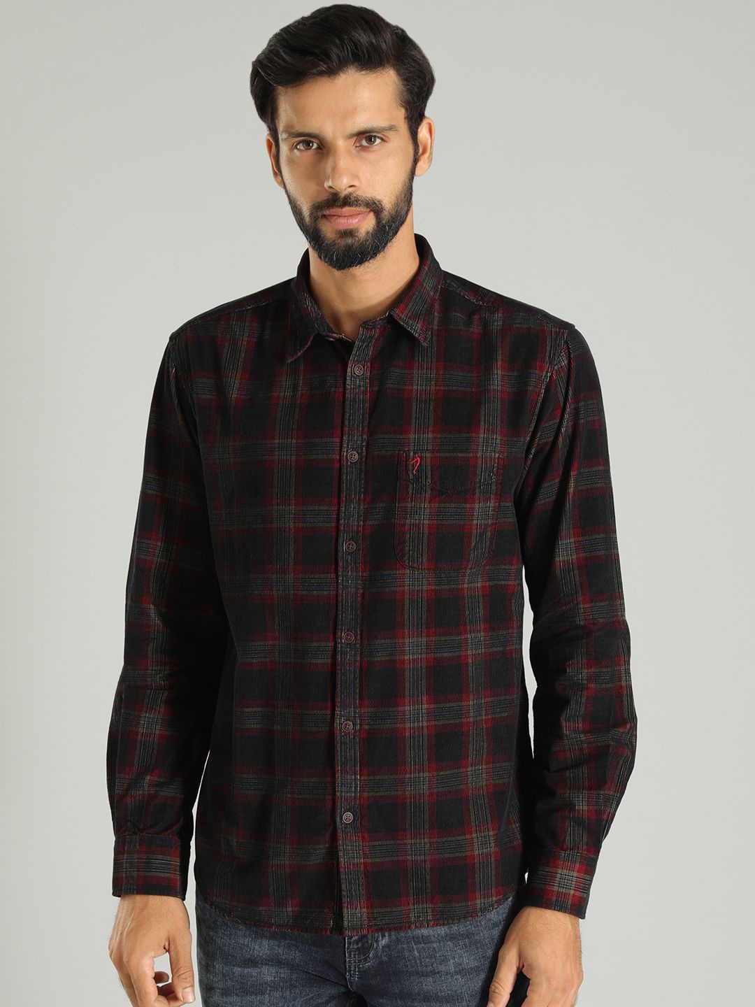 Indian Terrain Men India Slim Spread Collar Checked Cotton Slim Fit Casual Shirt, Black
Indian Terrain Men India Slim Spread Collar Checked Cotton Slim Fit Casual Shirt, Black