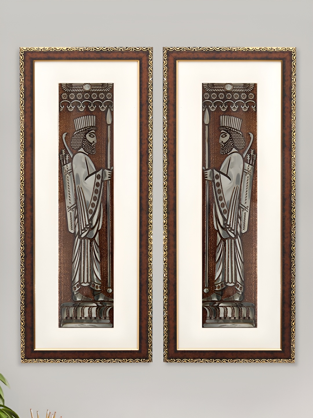 SHREE KALA HOME DECOR Brown & White 2 Piece Synthetic Wood Religious Wall Paintings
SHREE KALA HOME DECOR Brown & White 2 Piece Synthetic Wood Religious Wall Paintings