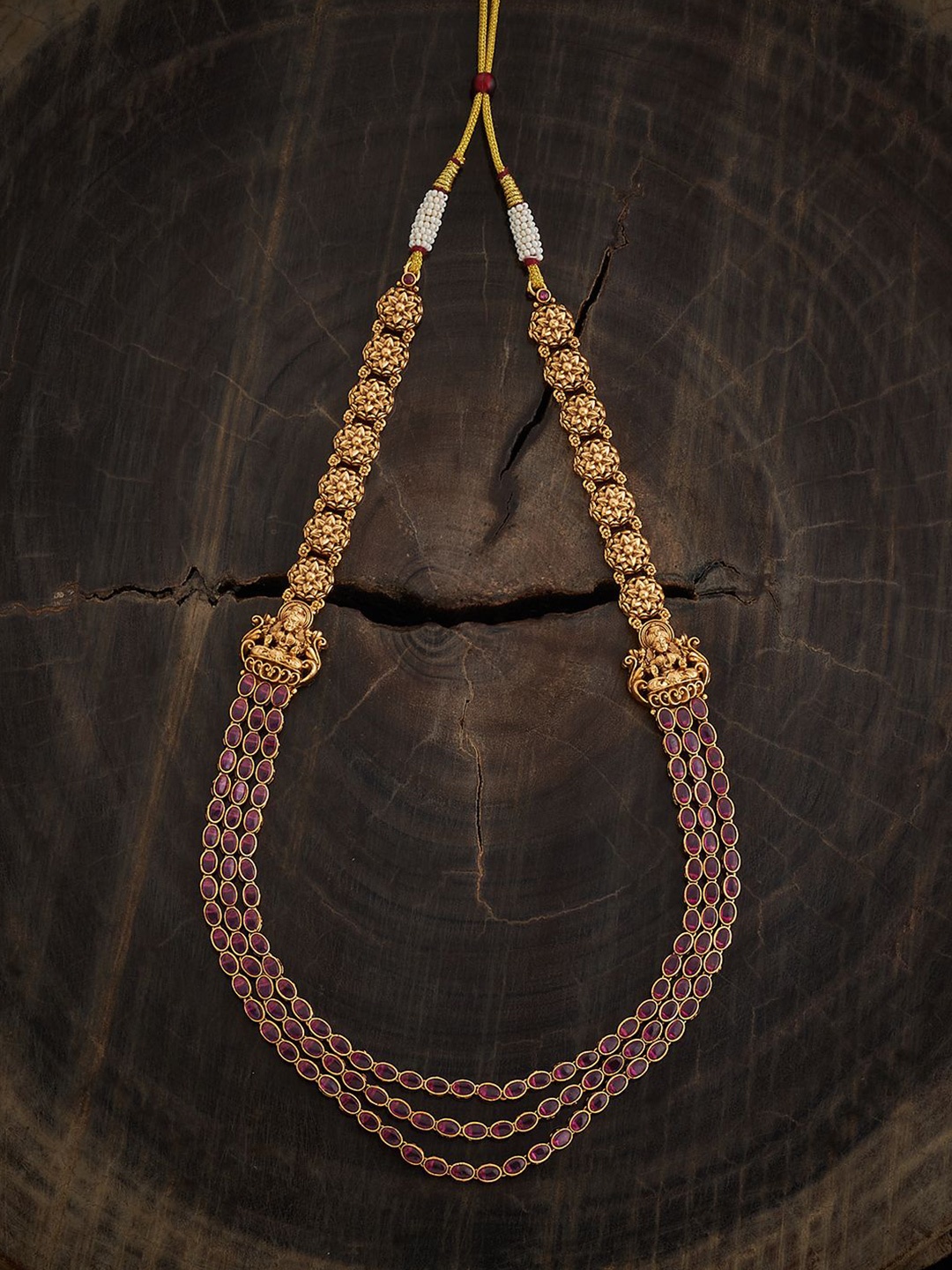 Kushal's Fashion Jewellery Copper Gold-Plated Artificial Stones Studded Antique Necklace
Kushal's Fashion Jewellery Copper Gold-Plated Artificial Stones Studded Antique Necklace