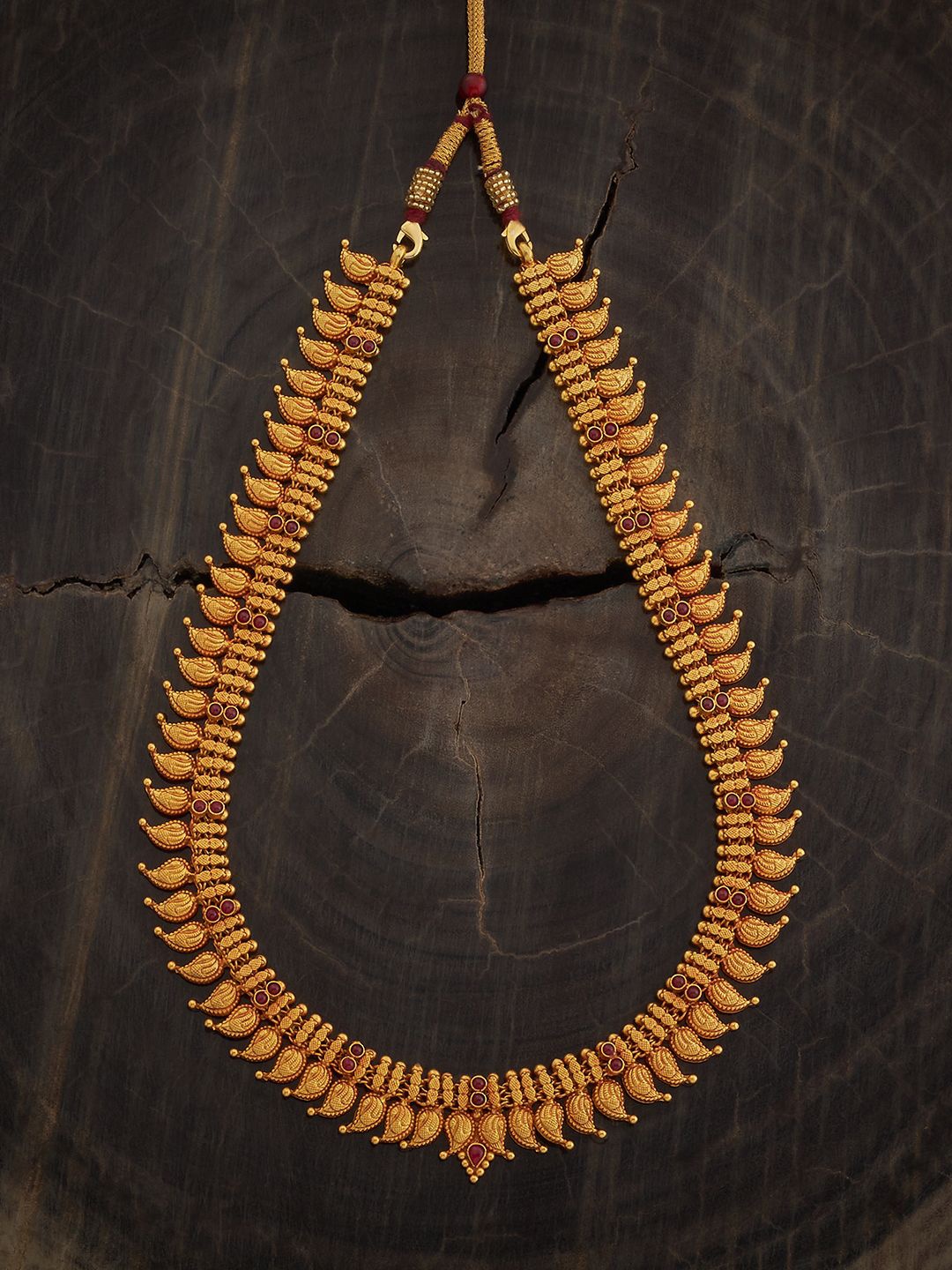 Kushal's Fashion Jewellery 92.5 Sterling Silver Gold Plated Temple Stones Studded Necklace
Kushal's Fashion Jewellery 92.5 Sterling Silver Gold Plated Temple Stones Studded Necklace