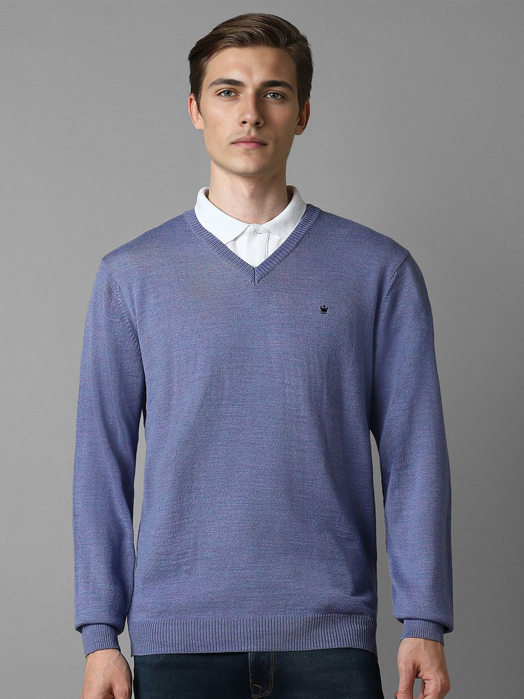 Louis Philippe Men Pullover, Blue 
Louis Philippe Men Pullover, Blue