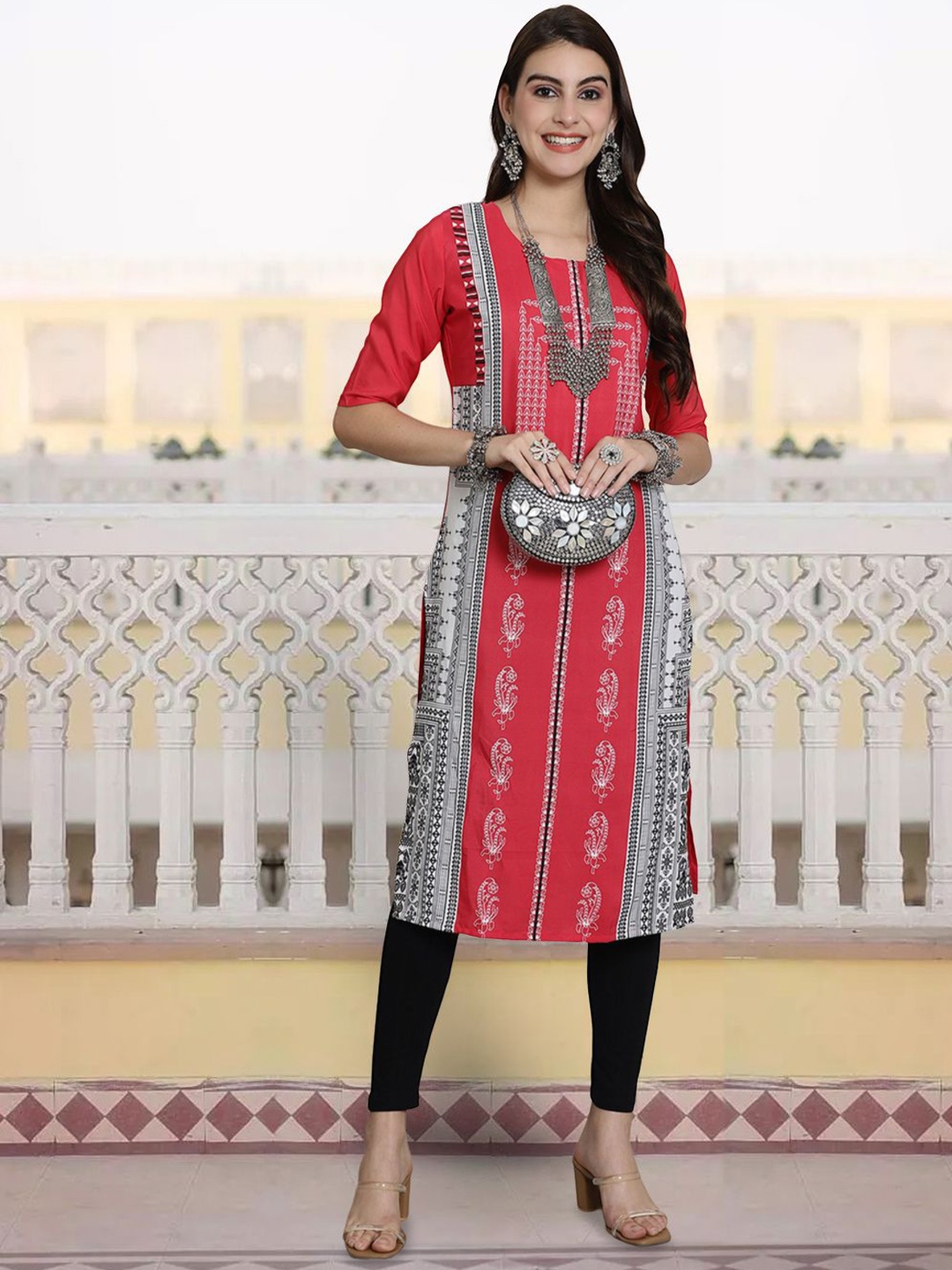 7Threads Women Ethnic Motifs Printed Sequinned Floral Crepe Kurta, Multi
7Threads Women Ethnic Motifs Printed Sequinned Floral Crepe Kurta, Multi