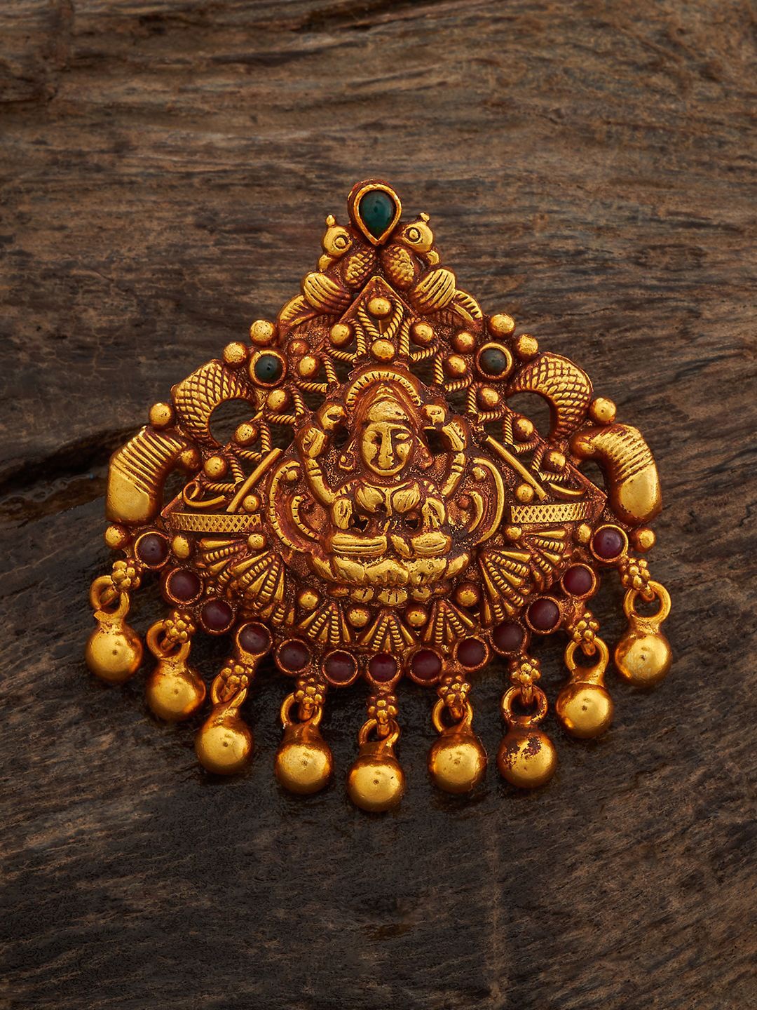 Kushal's Fashion Jewellery Gold Plated 92.5 Pure Silver Artificial Stones Temple Pendant
Kushal's Fashion Jewellery Gold Plated 92.5 Pure Silver Artificial Stones Temple Pendant