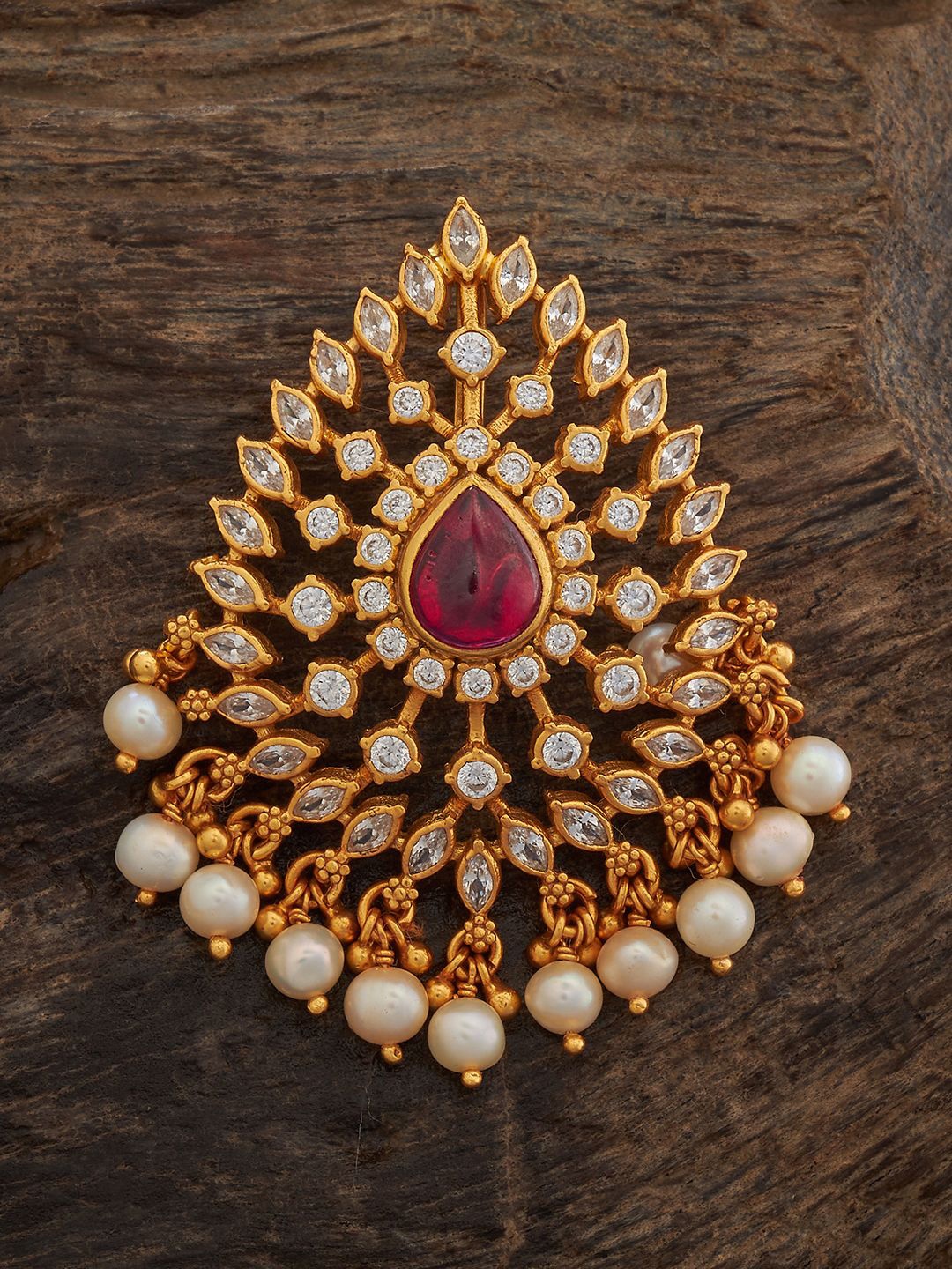 Kushal's Fashion Jewellery Gold Plated 92.5 Pure Silver Artificial Stones Temple Pendant
Kushal's Fashion Jewellery Gold Plated 92.5 Pure Silver Artificial Stones Temple Pendant