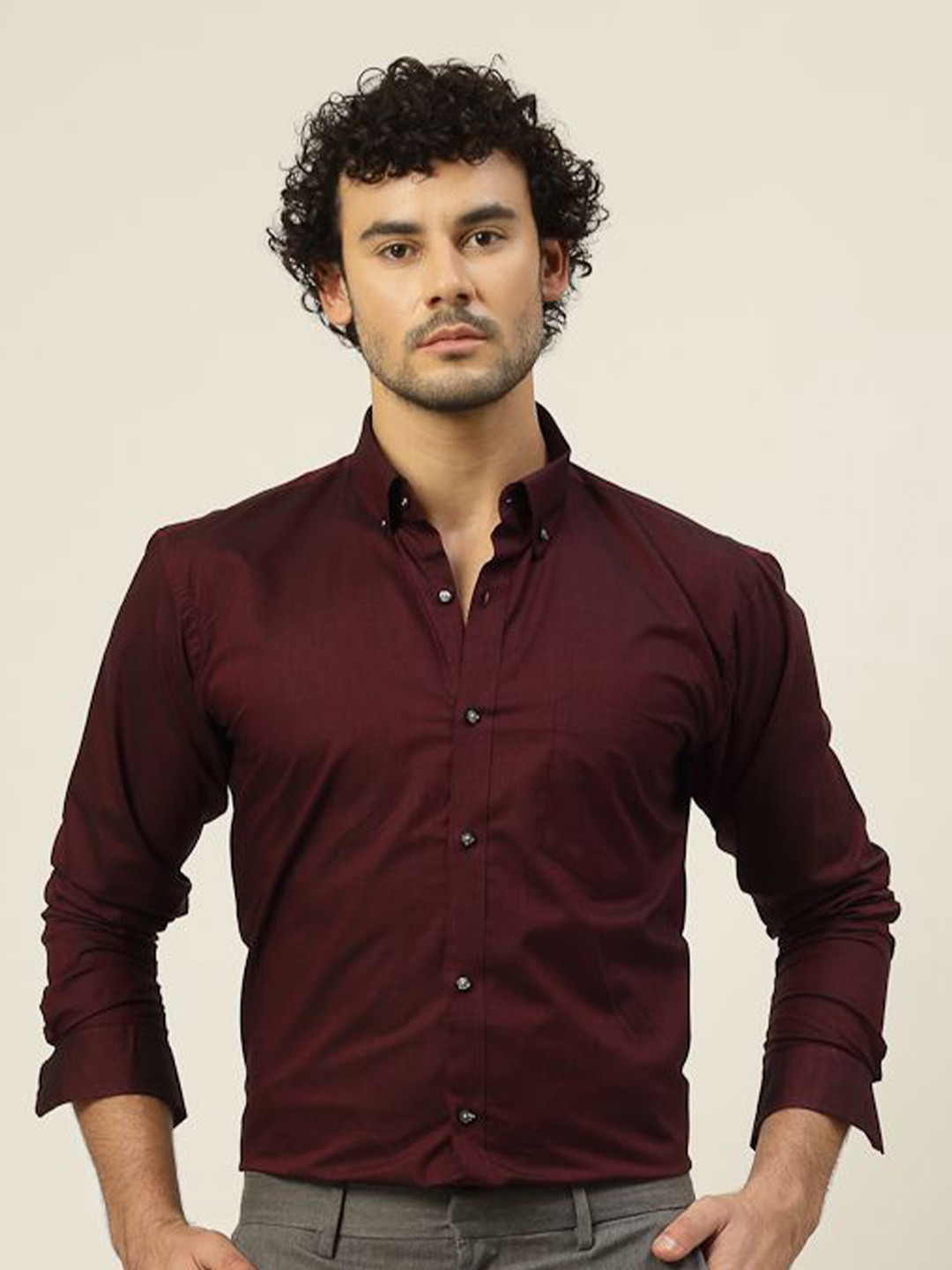 JADEBERRY Men Classic Slim Fit Opaque Party Shirt, Burgundy
JADEBERRY Men Classic Slim Fit Opaque Party Shirt, Burgundy
