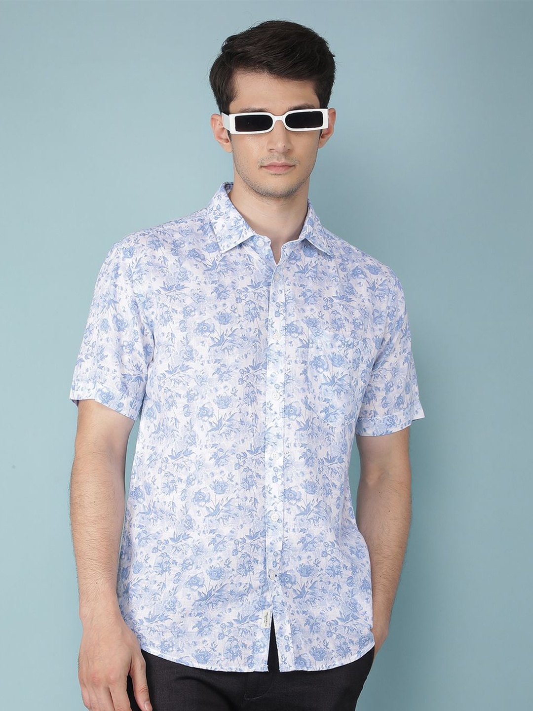 Crimsoune Club Men Classic Slim Fit Floral Opaque Printed Casual Shirt, Blue
Crimsoune Club Men Classic Slim Fit Floral Opaque Printed Casual Shirt, Blue