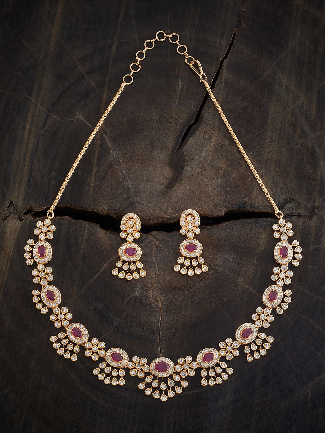 Kushal's Fashion Jewellery Rose Gold-Plated Cubic Zirconia Stone Studded Jewellery Set
Kushal's Fashion Jewellery Rose Gold-Plated Cubic Zirconia Stone Studded Jewellery Set