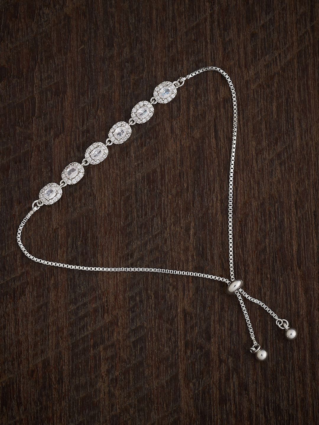 Kushal's Fashion Jewellery Cubic Zirconia Rhodium-Plated Wraparound Bracelet, Silver
Kushal's Fashion Jewellery Cubic Zirconia Rhodium-Plated Wraparound Bracelet, Silver