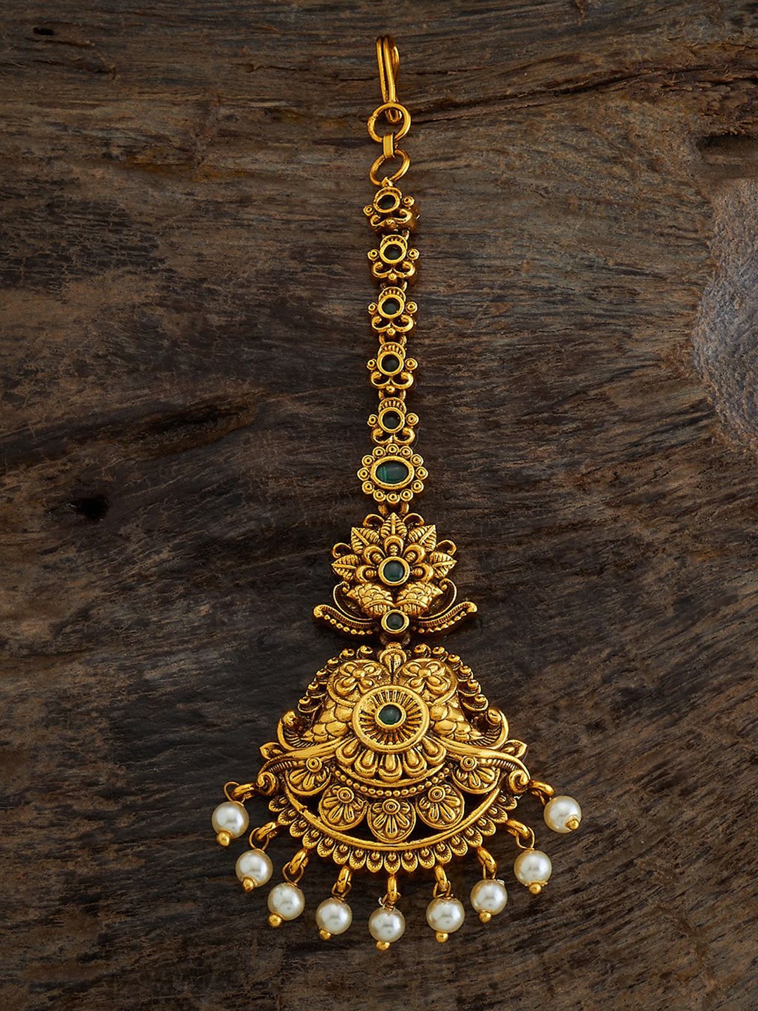 Kushal's Fashion Jewellery Gold-Plated Stone Studded & Beaded Maang Tikka Head Jewellery
Kushal's Fashion Jewellery Gold-Plated Stone Studded & Beaded Maang Tikka Head Jewellery