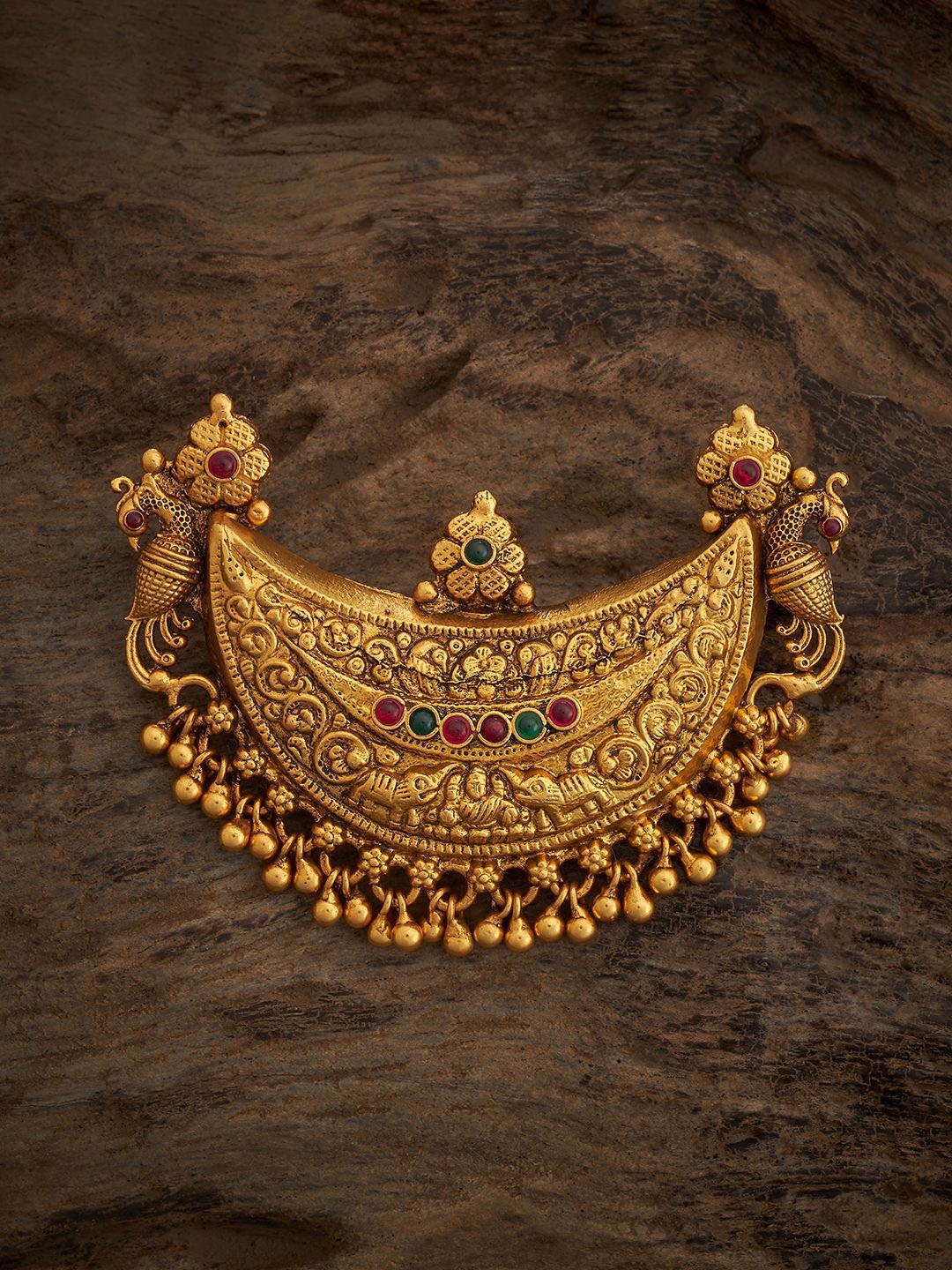 Kushal's Fashion Jewellery 92.5 Pure Silver Gold-Plated Stones Studded Temple Pendant
Kushal's Fashion Jewellery 92.5 Pure Silver Gold-Plated Stones Studded Temple Pendant