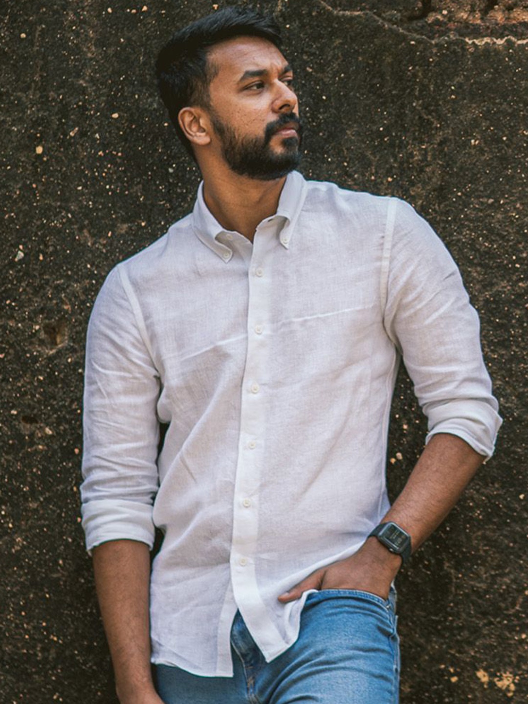Monks of Method Men Relaxed Button-Down Collar Solid Linen Relaxed Fit Casual Shirt, White
Monks of Method Men Relaxed Button-Down Collar Solid Linen Relaxed Fit Casual Shirt, White
