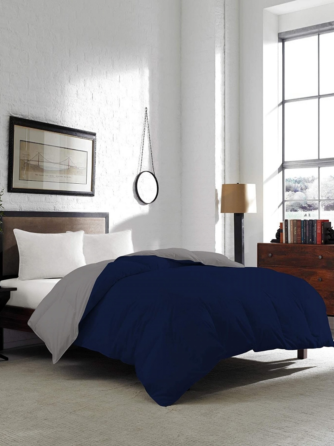 CURIOUS LIFESTYLE Blue & Grey Microfiber Heavy Winter 300 GSM Double King Bed Comforter
CURIOUS LIFESTYLE Blue & Grey Microfiber Heavy Winter 300 GSM Double King Bed Comforter