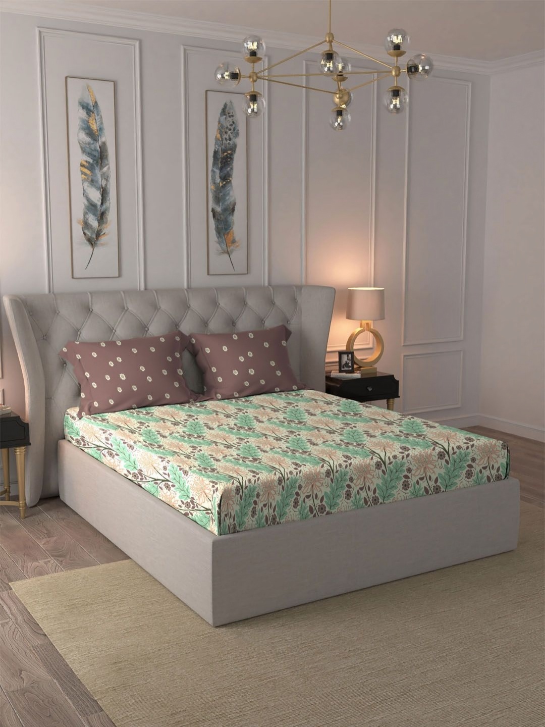 MYTRIDENT Brown Comfort Living Flat 120TC Queen Cotton 1 Bedsheet with 2 Pillow Covers
MYTRIDENT Brown Comfort Living Flat 120TC Queen Cotton 1 Bedsheet with 2 Pillow Covers