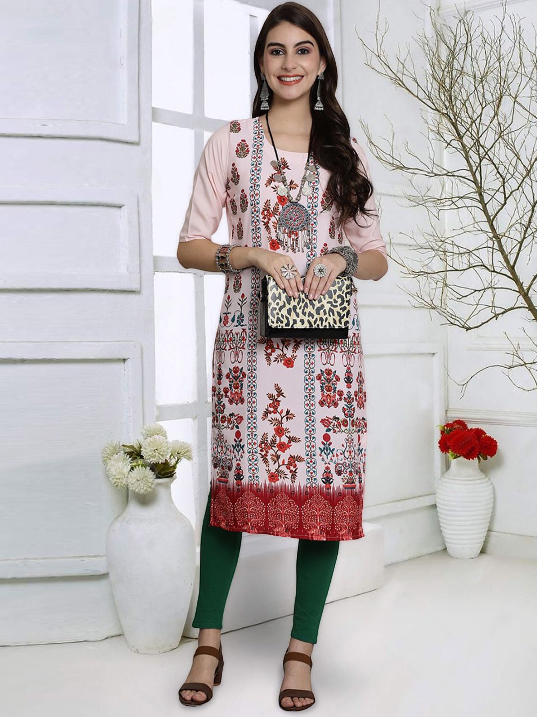 7Threads Women Geometric Embroidered Keyhole Neck Sequinned Floral Crepe Kurta, Multi
7Threads Women Geometric Embroidered Keyhole Neck Sequinned Floral Crepe Kurta, Multi