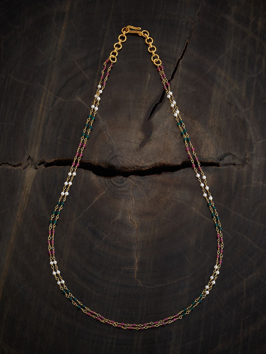 Kushal's Fashion Jewellery 92.5 Sterling Silver Gold Plated Temple Pearls Beaded Necklace
Kushal's Fashion Jewellery 92.5 Sterling Silver Gold Plated Temple Pearls Beaded Necklace