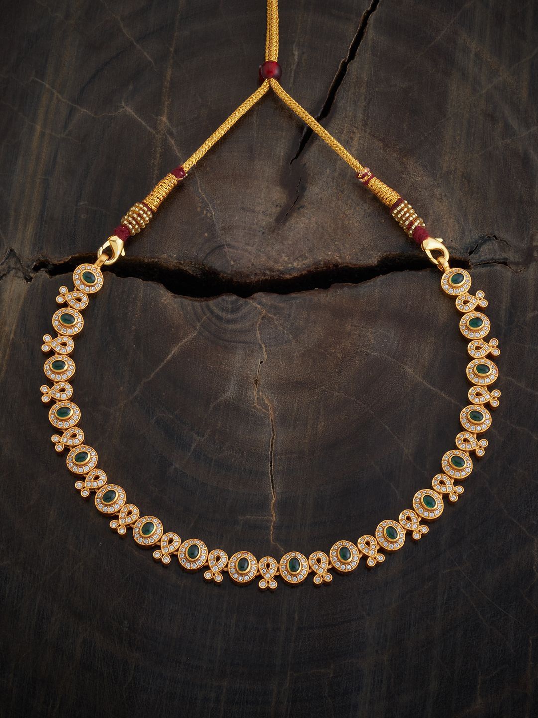 Kushal's Fashion Jewellery 92.5 Pure Silver Gold-Plated Artificial Stones Temple Necklace
Kushal's Fashion Jewellery 92.5 Pure Silver Gold-Plated Artificial Stones Temple Necklace