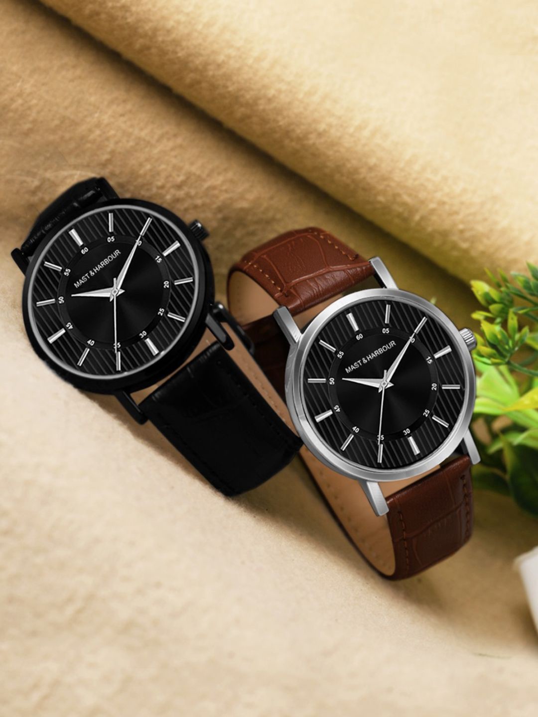 Mast & Harbour Men Dial & Leather Bracelet Style Straps Analogue Watch M&HWatchP2-10, Black
Mast & Harbour Men Dial & Leather Bracelet Style Straps Analogue Watch M&HWatchP2-10, Black