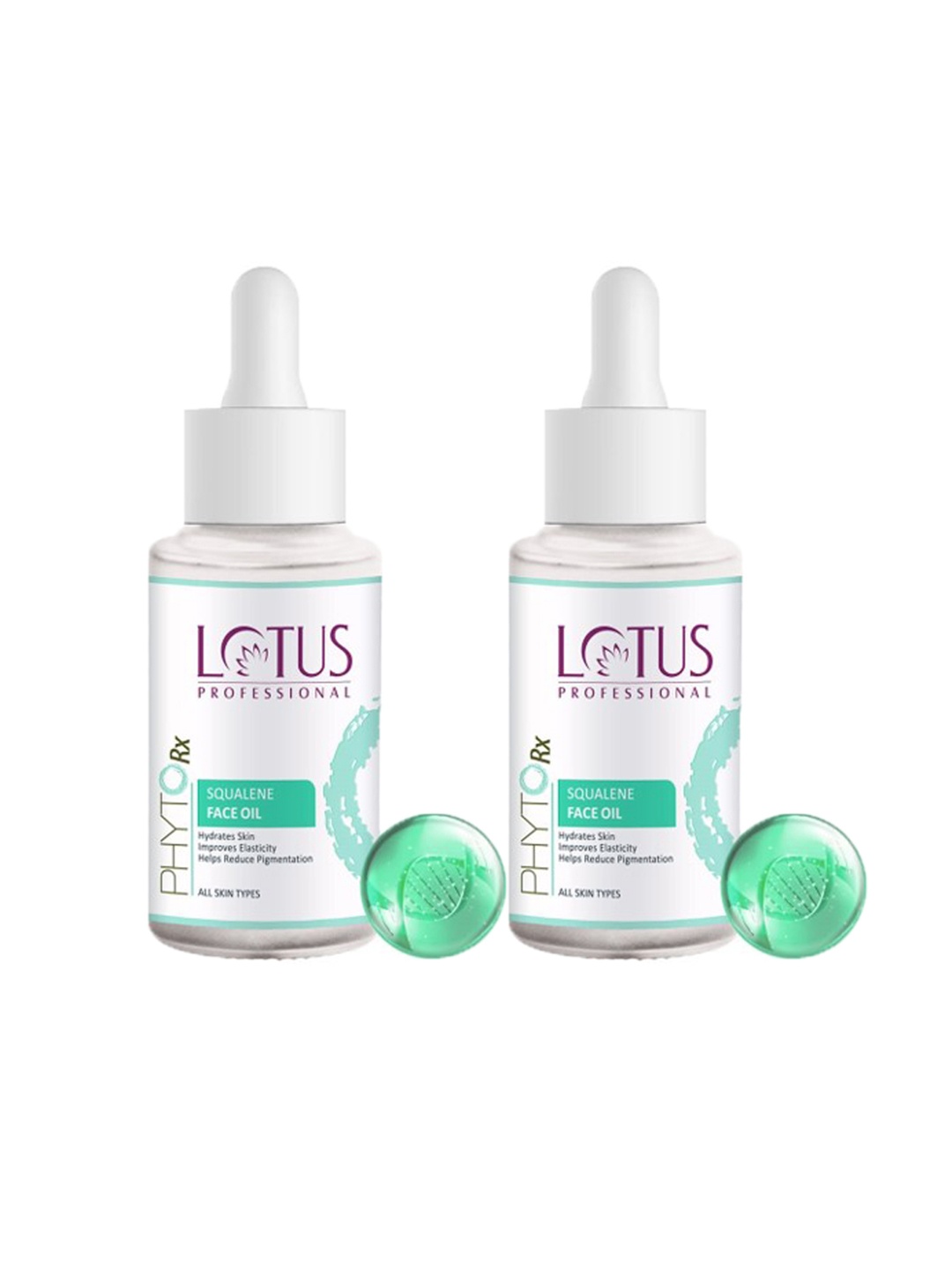Lotus Professional 2Pcs PhytoRx Squalene Face Oil - Hydrates Skin - 28ml each, Green
Lotus Professional 2Pcs PhytoRx Squalene Face Oil - Hydrates Skin - 28ml each, Green