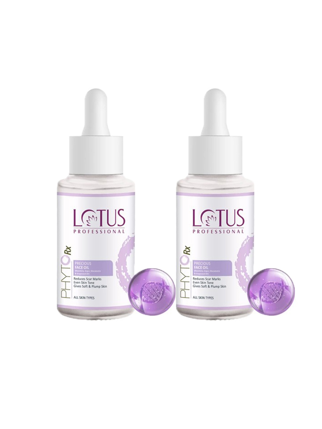 Lotus Professional 2Pcs PhytoRx Precious Face Oil - Reduces Scar Marks - 28ml each, Purple
Lotus Professional 2Pcs PhytoRx Precious Face Oil - Reduces Scar Marks - 28ml each, Purple