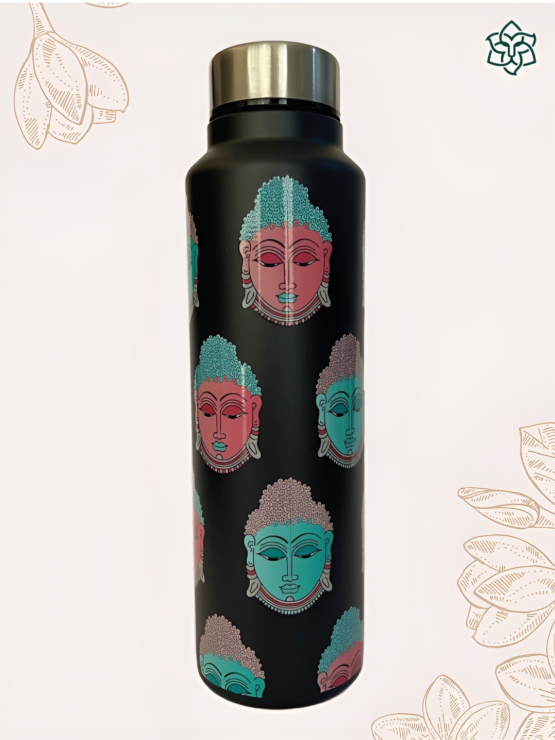 MAATIR DESIGNS Black & Green Single Stainless Steel Printed Single Wall Vacuum Water Bottle
MAATIR DESIGNS Black & Green Single Stainless Steel Printed Single Wall Vacuum Water Bottle