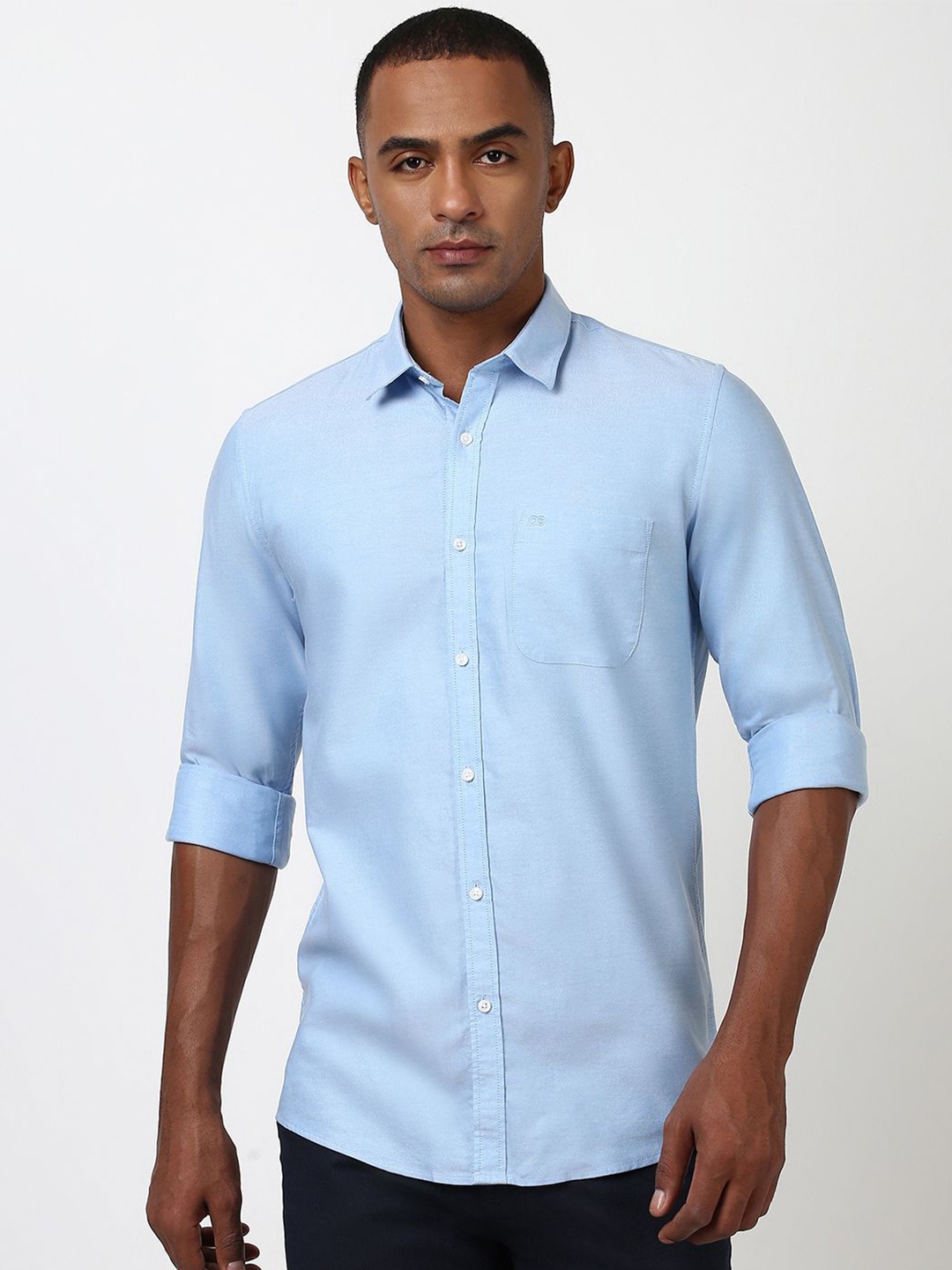 Peter England Casuals Men Spread Collar Solid Cotton Slim Fit Casual Shirt, Blue
Peter England Casuals Men Spread Collar Solid Cotton Slim Fit Casual Shirt, Blue