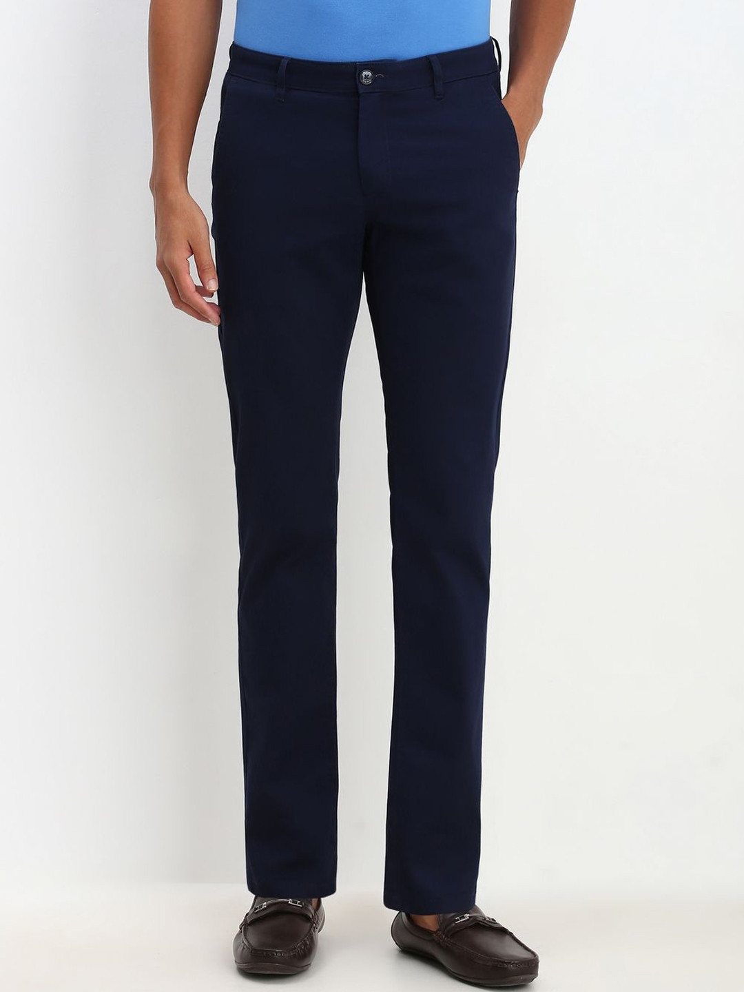 Allen Solly Men Slim Fit Trousers, Navy blue
Allen Solly Men Slim Fit Trousers, Navy blue