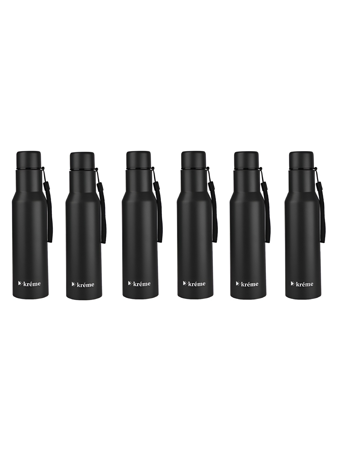 Kreme SLUSH Black 6 Pieces Stainless Steel Printed Double Wall Vacuum Water Bottle-750 ml
Kreme SLUSH Black 6 Pieces Stainless Steel Printed Double Wall Vacuum Water Bottle-750 ml