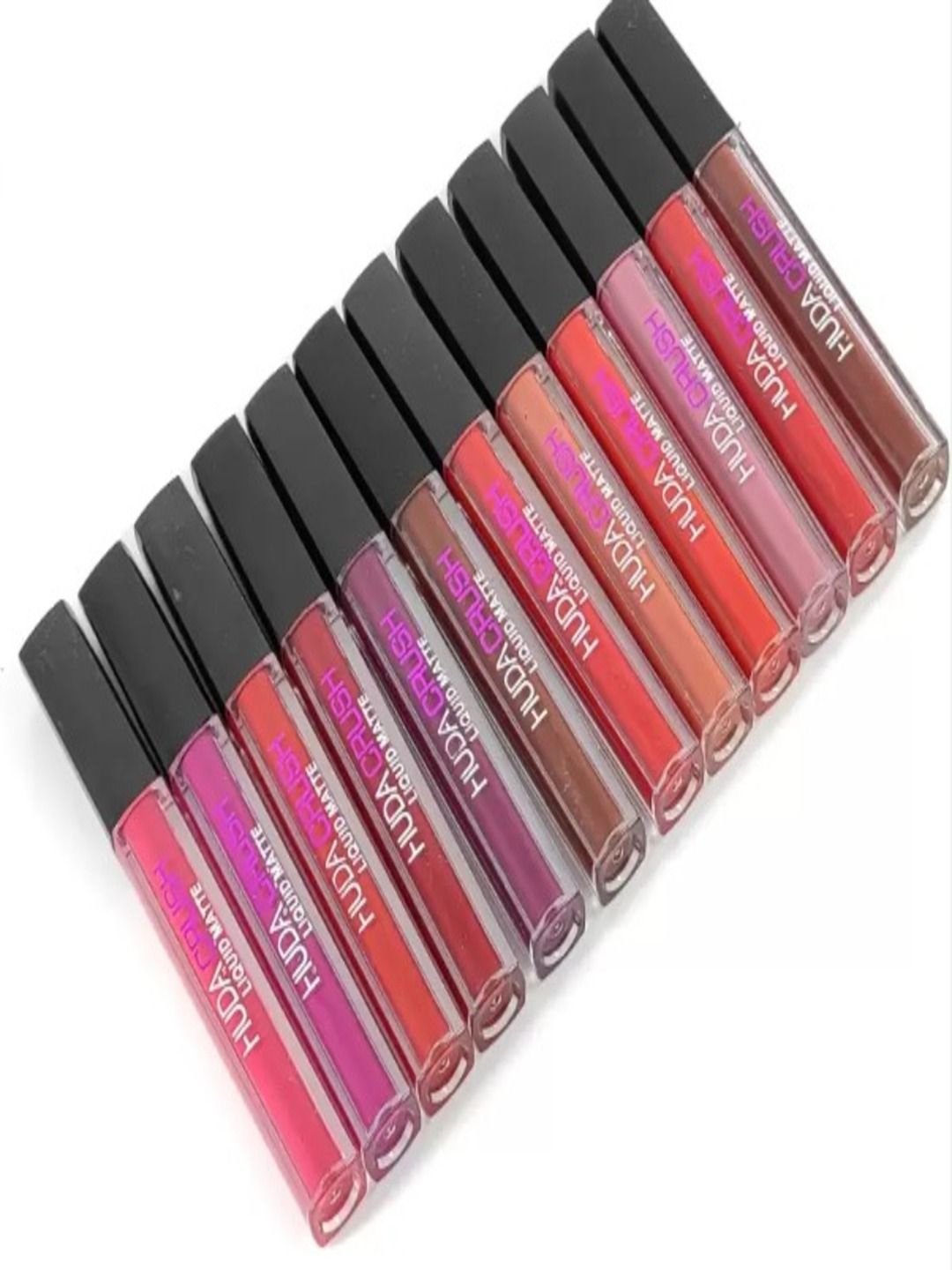 Huda Girl Crush Set of 12 Swiss Edition Matte Liquid Lipstick Combo - 4 ml each, Pink
Huda Girl Crush Set of 12 Swiss Edition Matte Liquid Lipstick Combo - 4 ml each, Pink