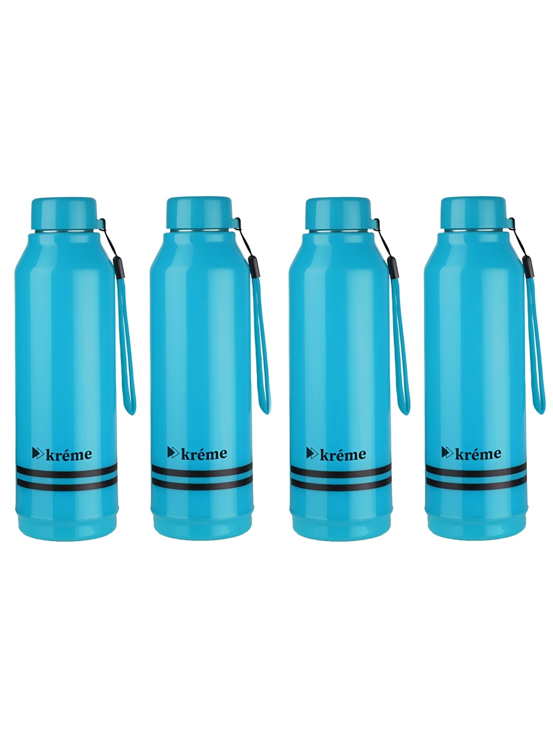 Kreme Blue & Steel Set of 4 Stainless Steel Printed Double Wall Vacuum Water Bottle
Kreme Blue & Steel Set of 4 Stainless Steel Printed Double Wall Vacuum Water Bottle