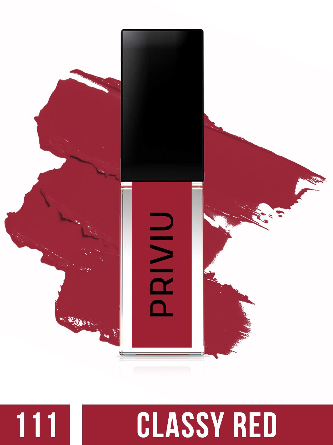 PRIVIU Soft Touch Matte Long-Lasting & Waterproof Liquid Lipstick 4.5 ml-Classy Red 111
PRIVIU Soft Touch Matte Long-Lasting & Waterproof Liquid Lipstick 4.5 ml-Classy Red 111