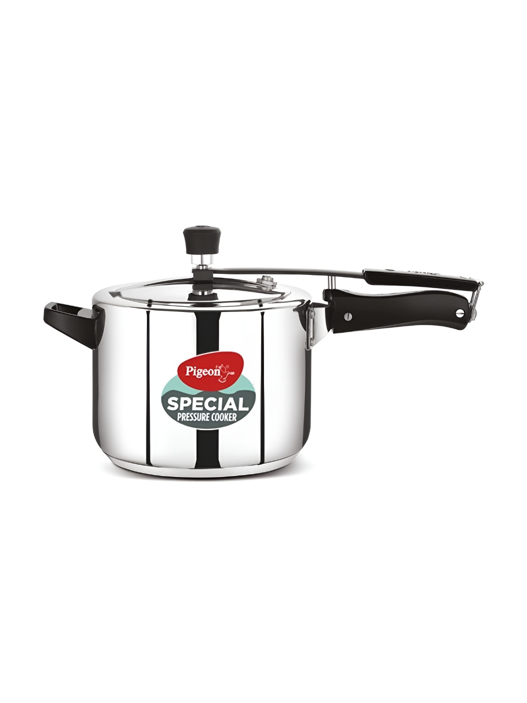 Pigeon Special Black Stainless Steel Pressure Cooker With Induction - 5L, Silver
Pigeon Special Black Stainless Steel Pressure Cooker With Induction - 5L, Silver
