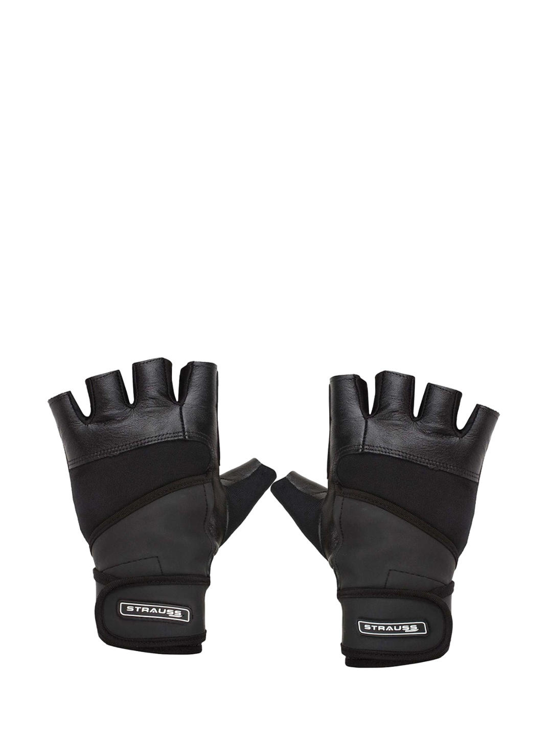 STRAUSS Patterned Weight Lifting Fitness Leather Gym Hand Gloves With Wrist Wrap, Black
STRAUSS Patterned Weight Lifting Fitness Leather Gym Hand Gloves With Wrist Wrap, Black