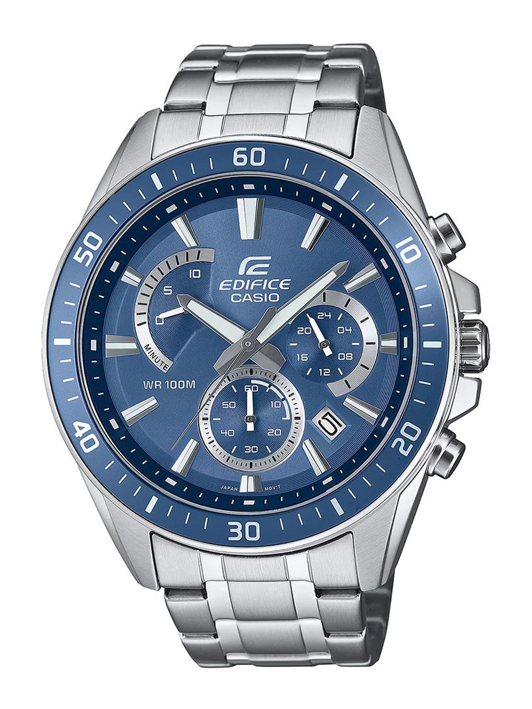 CASIO Men Dial & Stainless Steel Cuff Straps Analogue Chronograph Watch ED615, Silver
CASIO Men Dial & Stainless Steel Cuff Straps Analogue Chronograph Watch ED615, Silver