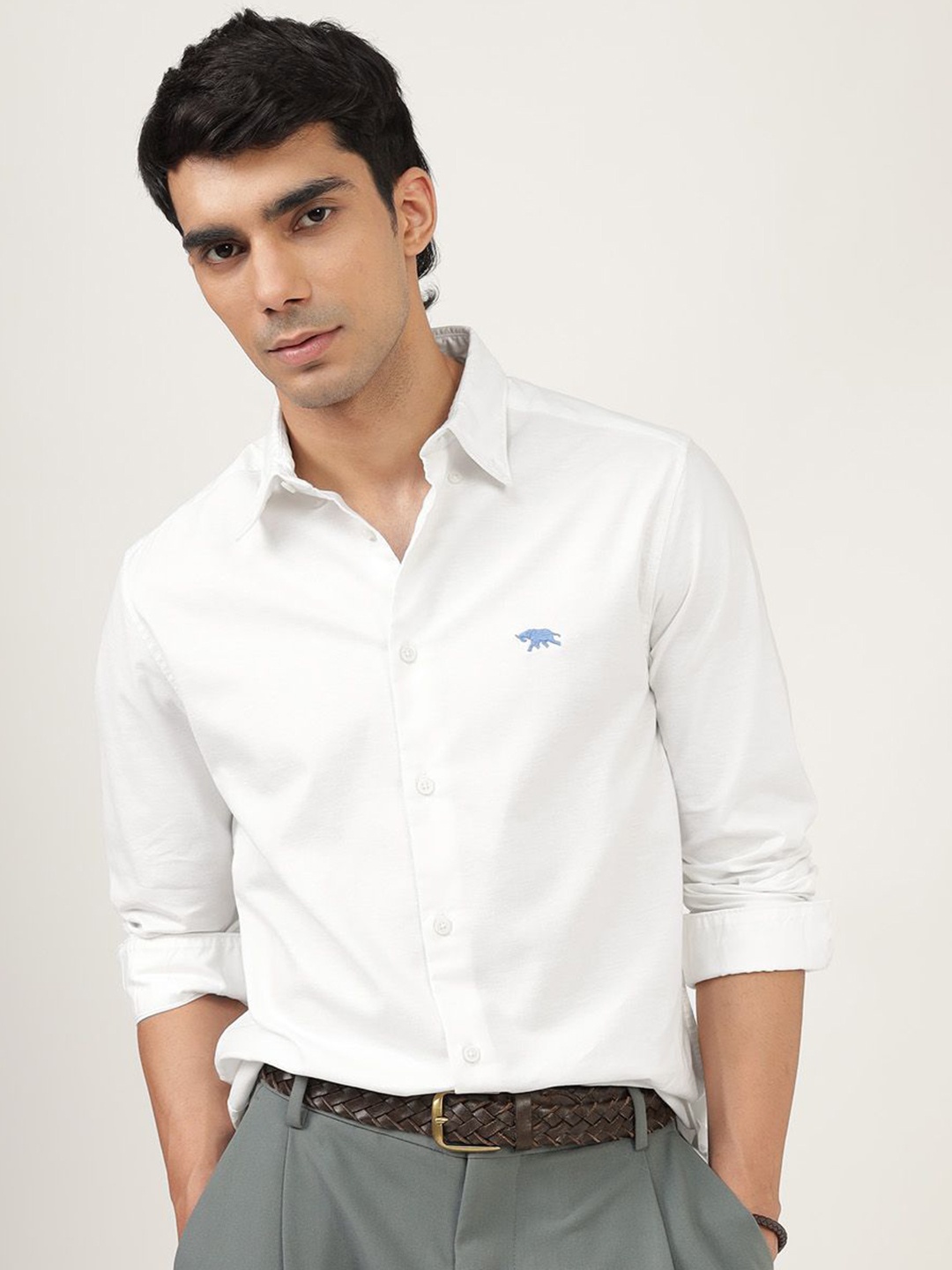 Andamen Men Premium Button-Down Collar Solid Cotton Slim Fit Casual Shirt, White
Andamen Men Premium Button-Down Collar Solid Cotton Slim Fit Casual Shirt, White