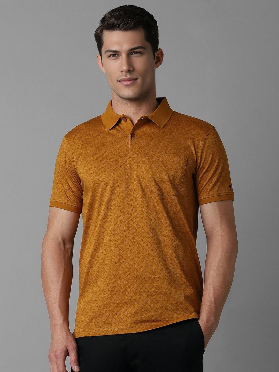 Louis Philippe Sport Men Abstract Printed Polo Collar Cotton Slim Fit T-shirt, Yellow
Louis Philippe Sport Men Abstract Printed Polo Collar Cotton Slim Fit T-shirt, Yellow