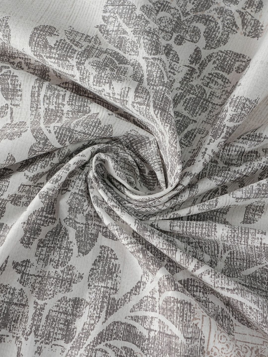 MASPAR Acanthus Serenity Grey Printed Pure Cotton King Bedsheet With 2 Pillow Cover, White
MASPAR Acanthus Serenity Grey Printed Pure Cotton King Bedsheet With 2 Pillow Cover, White