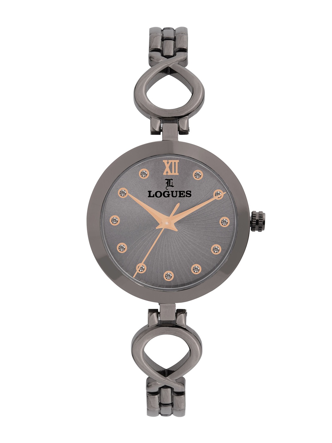 L LOGUES Women Brass Dial & Bracelet Style Straps Analogue Watch L E-708 QM-27, Grey
L LOGUES Women Brass Dial & Bracelet Style Straps Analogue Watch L E-708 QM-27, Grey