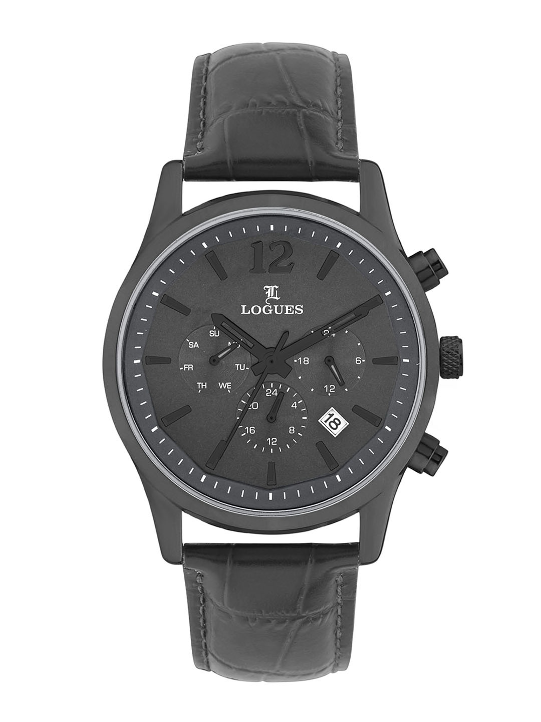 L LOGUES Men Brass Dial & Leather Textured Straps Analogue Watch G 1975 QL-44, Black
L LOGUES Men Brass Dial & Leather Textured Straps Analogue Watch G 1975 QL-44, Black