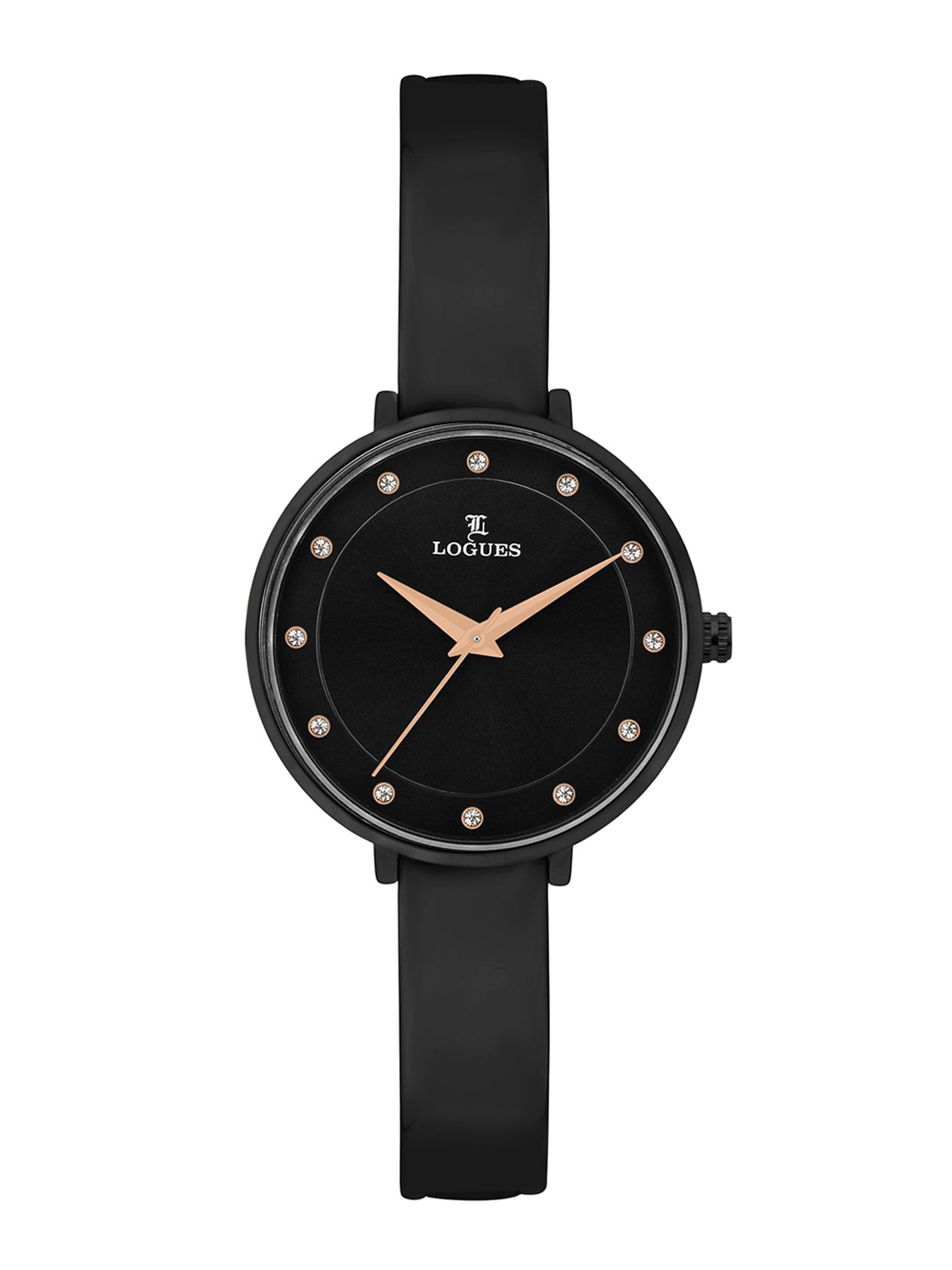 L LOGUES Women Brass Dial & Bracelet Style Straps Analogue Watch L 6179 NM-03, Black
L LOGUES Women Brass Dial & Bracelet Style Straps Analogue Watch L 6179 NM-03, Black