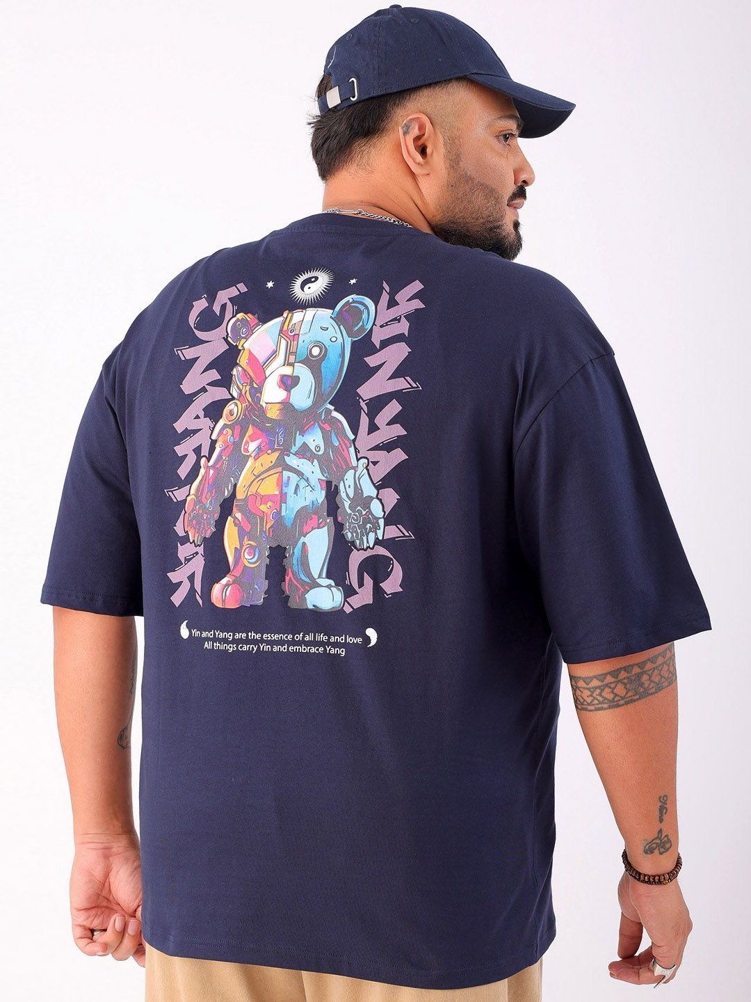 Hardsoda by The Indian Garage Co Men Plus Size Typography Printed Round Neck Cotton Relaxed Fit T-shirt, Navy blue
Hardsoda by The Indian Garage Co Men Plus Size Typography Printed Round Neck Cotton Relaxed Fit T-shirt, Navy blue