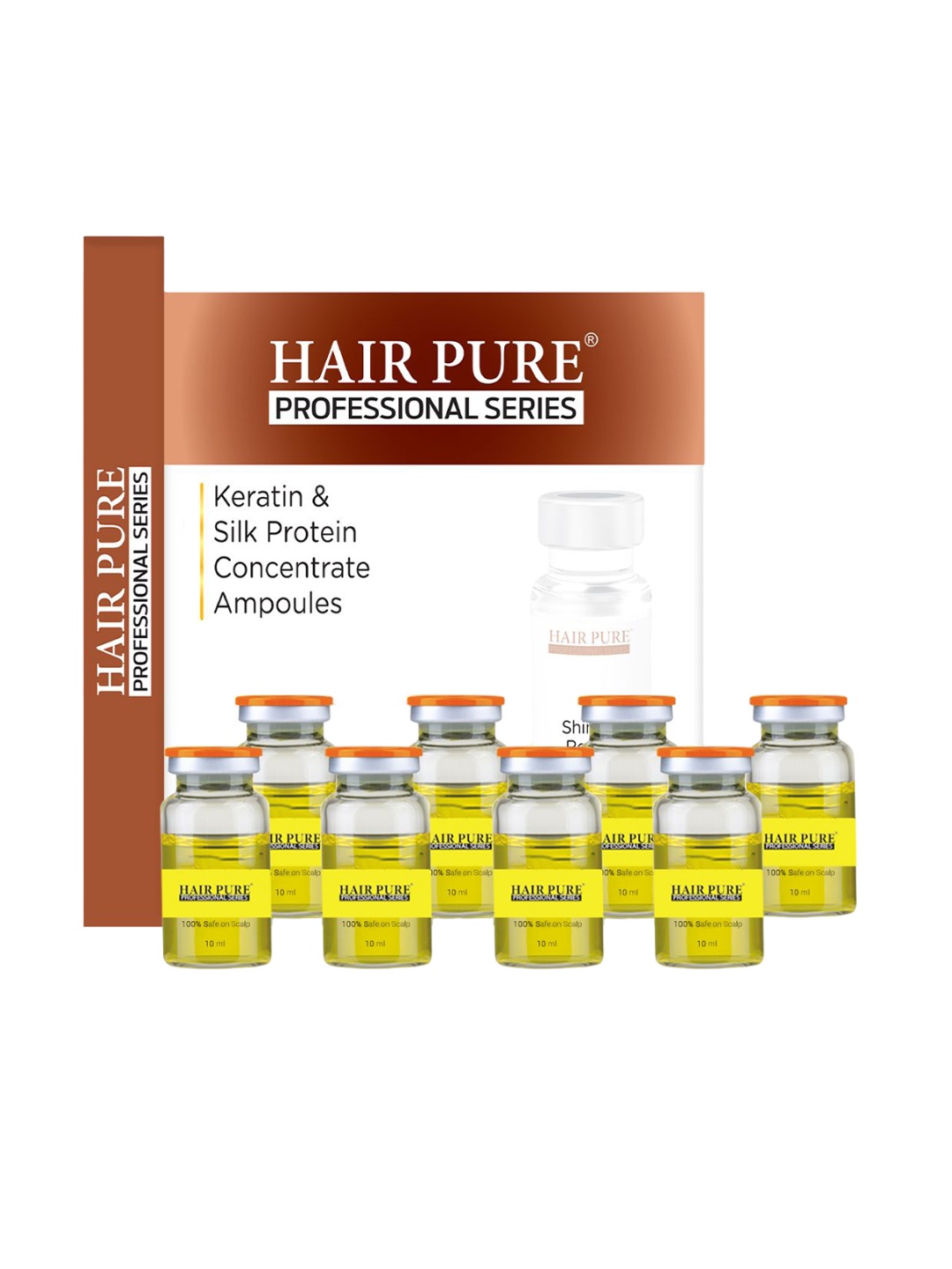 Hair Pure Set of 8 Bottles Keratin & Silk Protein Concentrate Ampoules-10ml Each, Black
Hair Pure Set of 8 Bottles Keratin & Silk Protein Concentrate Ampoules-10ml Each, Black