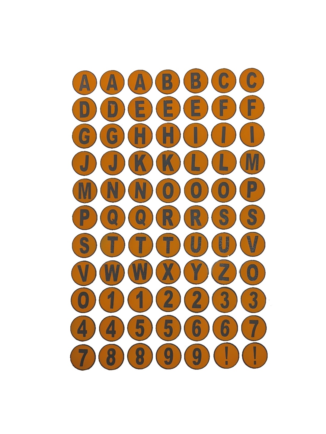Comet Busters Orange & Black Printed Self-Adhesive Uppercase Alphabet & Numerals Stickers
Comet Busters Orange & Black Printed Self-Adhesive Uppercase Alphabet & Numerals Stickers