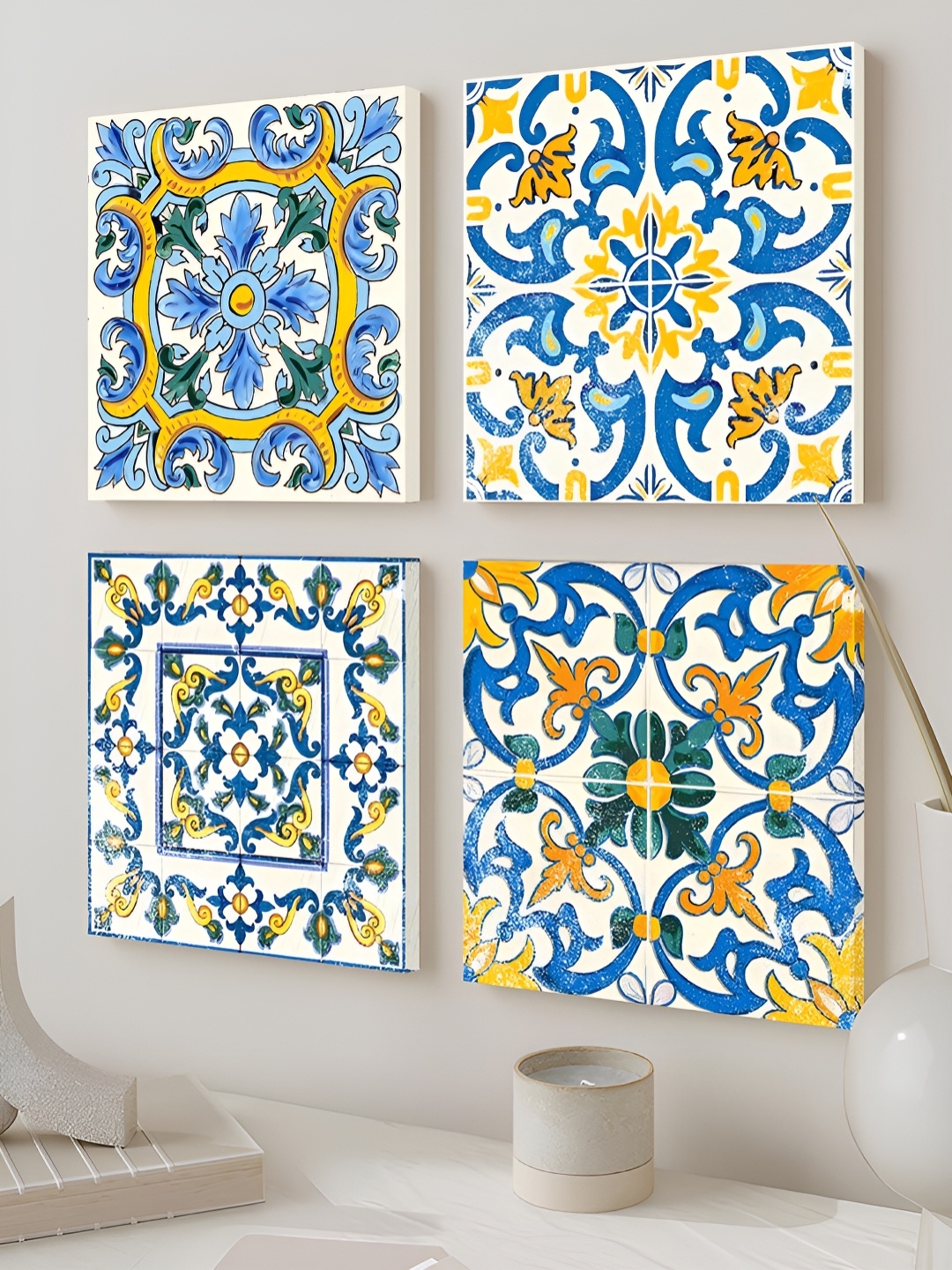 Art Street Blue & White 4 Pieces Floral and Botanical Canvas Painting Wall Art
Art Street Blue & White 4 Pieces Floral and Botanical Canvas Painting Wall Art