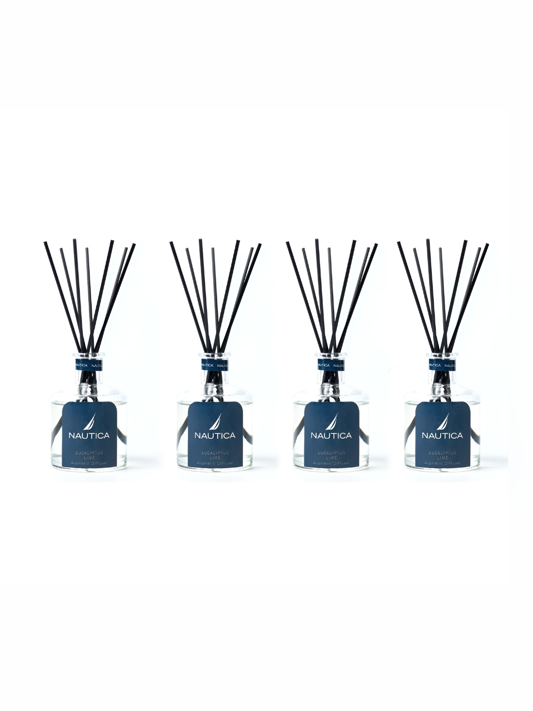 Nautica 4-Pcs Transparent Eucalyptus Lime Natural Aroma Oil Diffuser Set With 7 Reeds150ml
Nautica 4-Pcs Transparent Eucalyptus Lime Natural Aroma Oil Diffuser Set With 7 Reeds150ml