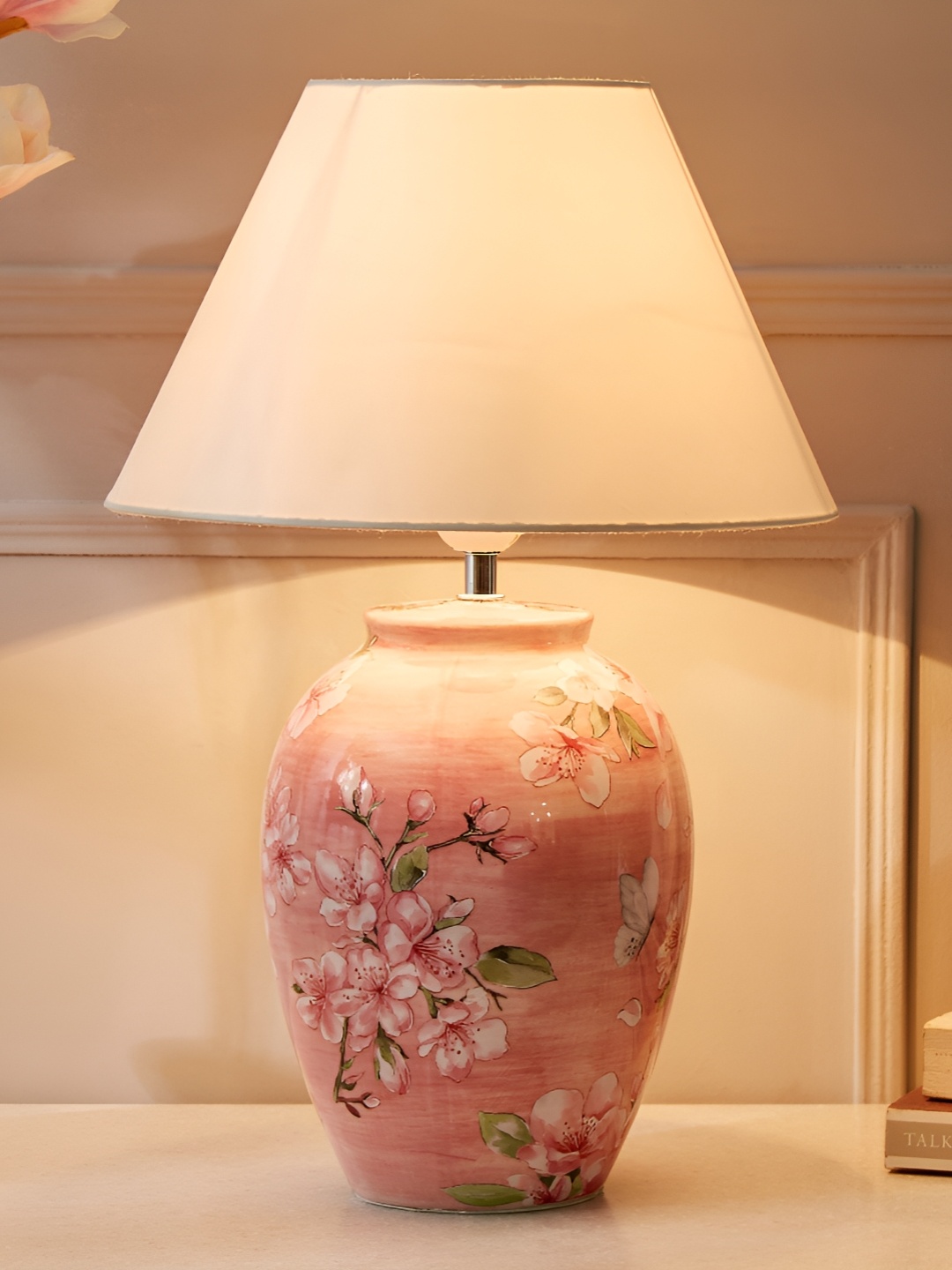 Home Centre Splendid Senorita Sakura Pink Printed Ceramic Cylindrical Shaped Table Lamp
Home Centre Splendid Senorita Sakura Pink Printed Ceramic Cylindrical Shaped Table Lamp
