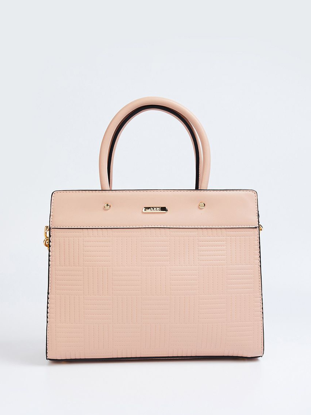 CODE by Lifestyle Textured PU Structured Handheld Bag with Cut Work, Pink
CODE by Lifestyle Textured PU Structured Handheld Bag with Cut Work, Pink